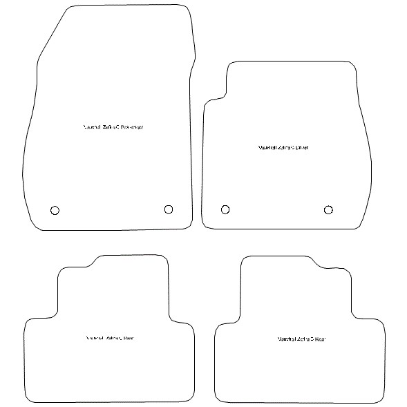 Vauxhall Zafira Tourer MK C Car Mats